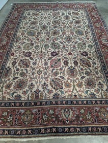 Tabriz Hand Knotted Rug 8 x 11.2 ft