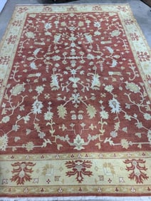 Oushak Hand Knotted Rug 8.3 x 11 ft