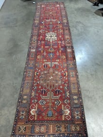 Karajeh Hand Woven Runner Rug 3.4 x 13 ft