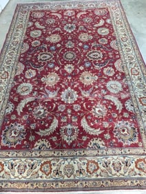 Tabriz Hand Knotted Rug 7 x 10.4 ft