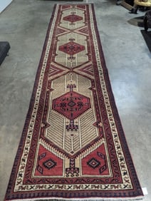 Sarab Hand Woven Runner Rug 3.6 x 15.2 ft