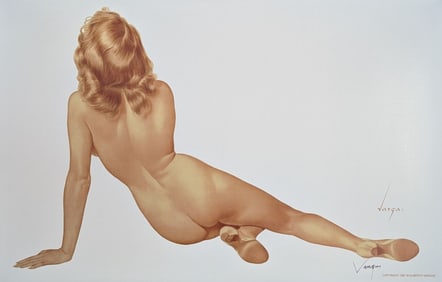 Alberto Vargas Hand Signed Pin-Up Girl Print