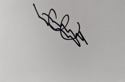Jimmy Page Signed Card, COA