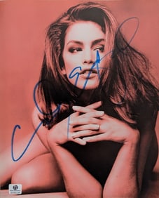 Cindy Crawford Signed Photo, COA, 10 x 8"