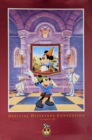 Disney Ltd Edition 1996 Disneyana Poster, Signed