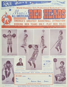 Rare All American Red Heads Basketball Poster