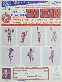 Rare All American Red Heads Basketball Poster
