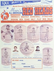 Rare All American Red Heads Basketball Poster