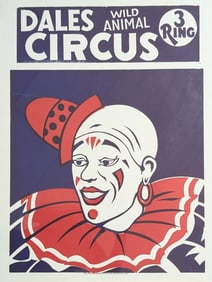 Rare 1940's African-American Circus Poster 18 x 21