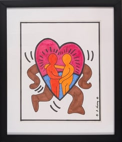 Original in the Manner of Keith Haring 15 x 12"