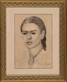Original in Manner of Frida Kahlo 11 x 7.5"