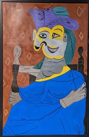 After Picasso Original "La Dame" 57 x 37"
