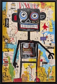 Original in Manner of Jean-Michel Basquiat 36 x 24