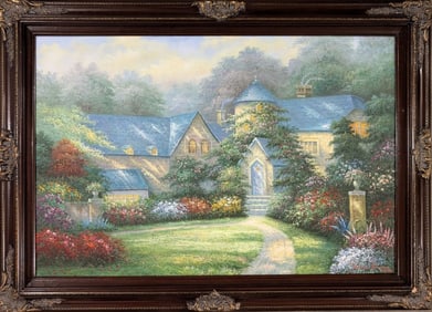 Original in Manner of Thomas Kincade, 24 x 36"