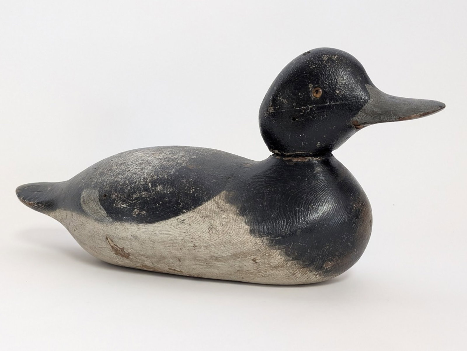 Mason Scaup Blue Bill Drake Duck Decoy: We believe this to be a Mason Scaup Blue Bill Drake Duck Decoy. This was how the estate had the decoy documented. It has not been authenticated. Mason decoys are the most famous factory made decoys. M
