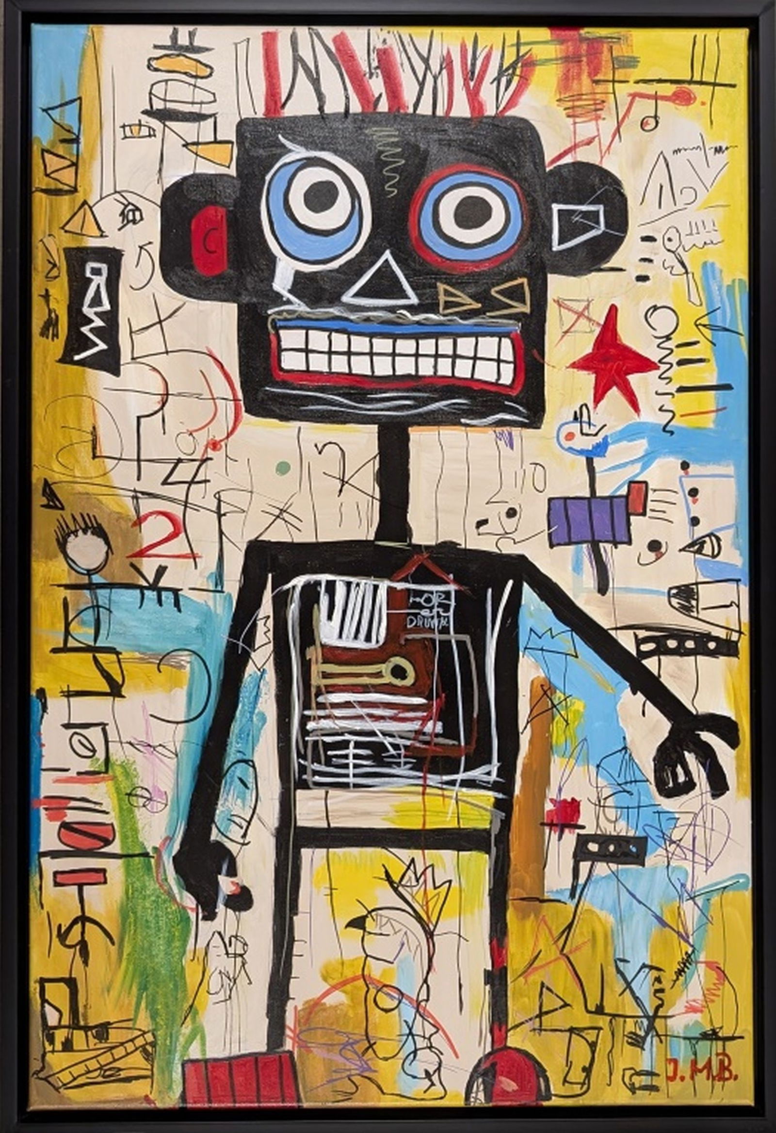 Original in Manner of Jean-Michel Basquiat 36 x 24 (1 of 7)