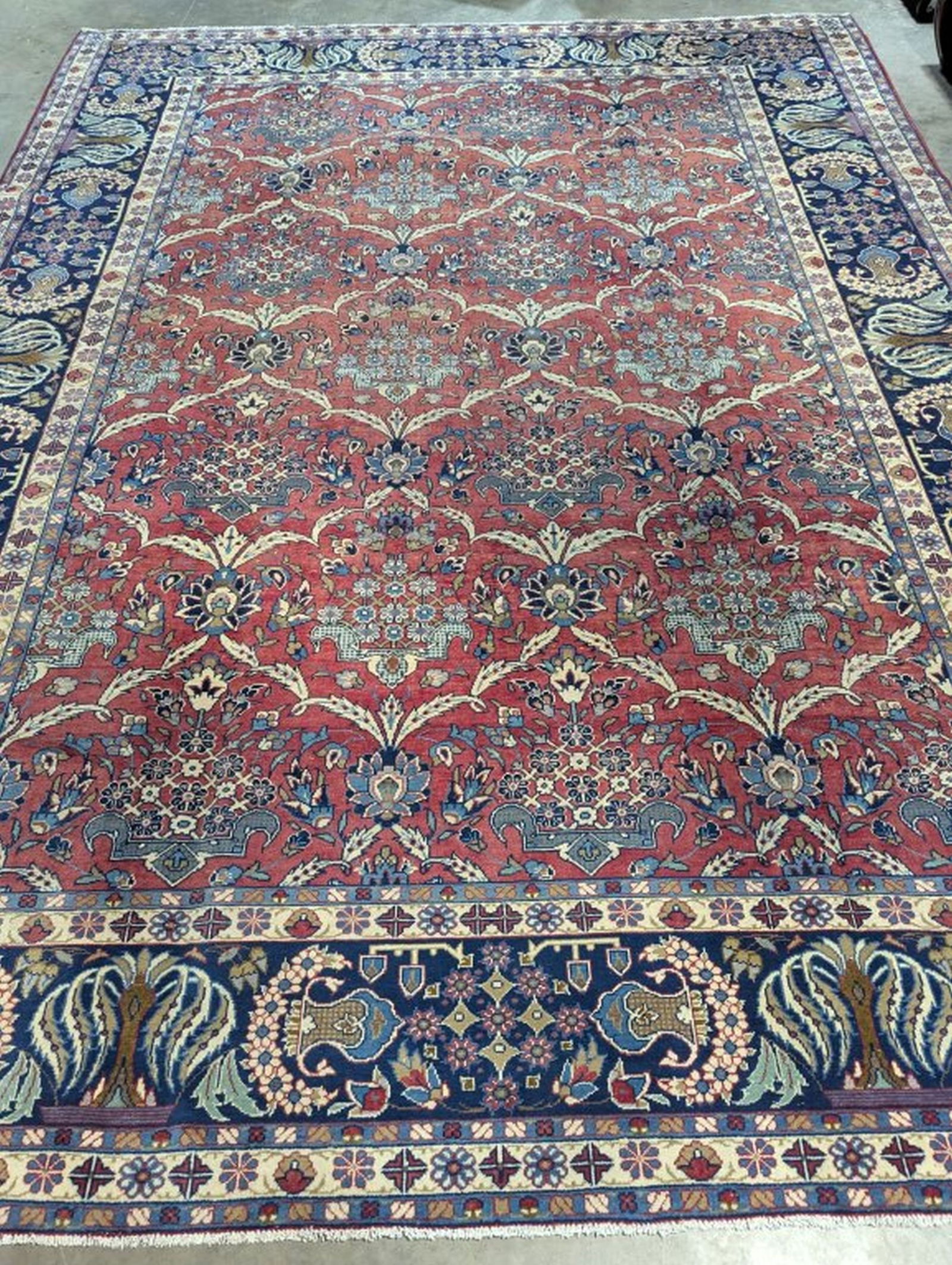 Isfahan Hand Woven Rug 9.7 x 13 ft (1 of 8)