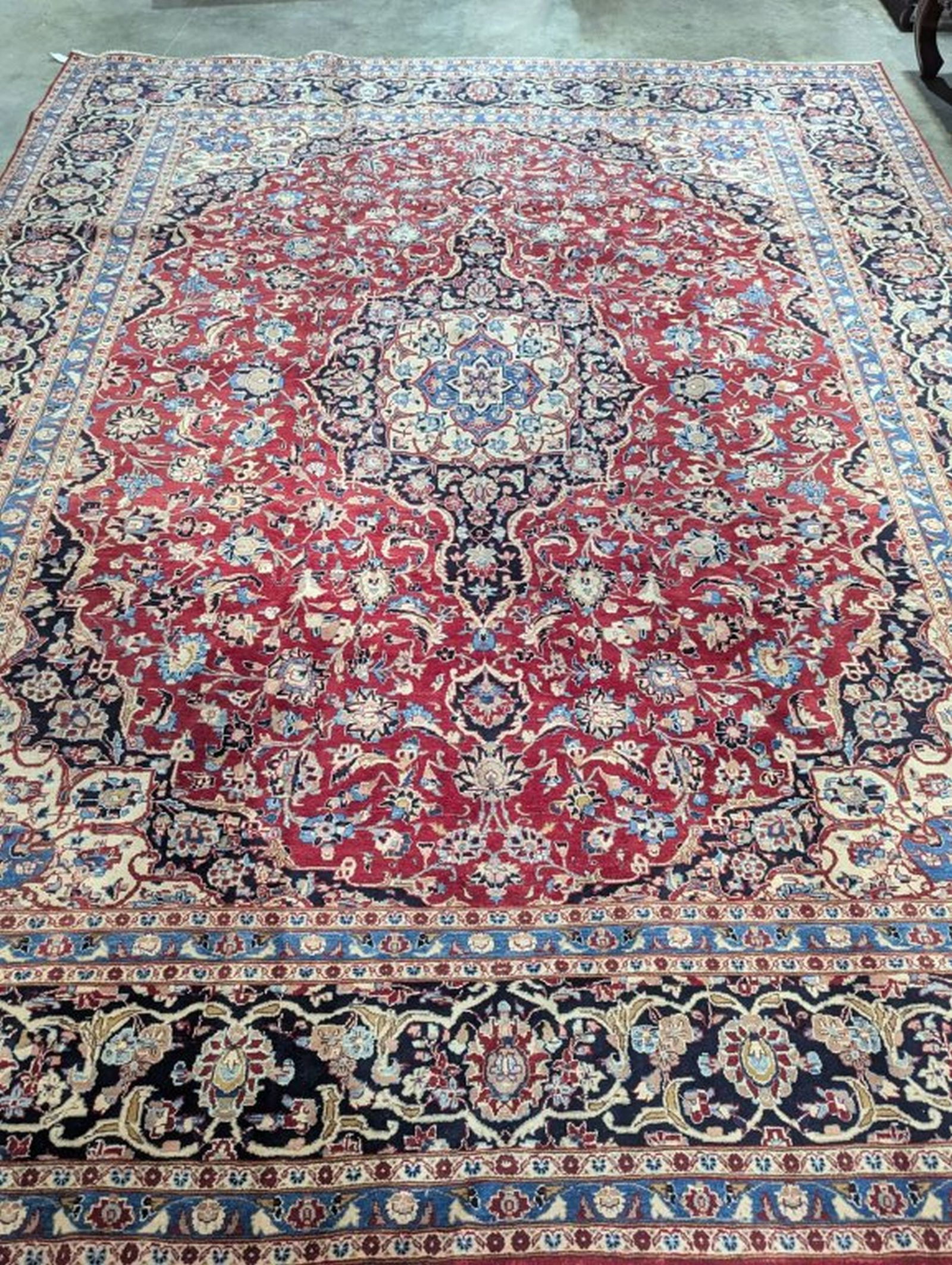 Mashad Hand Knotted Rug 9.6 x 12.6 ft (1 of 10)