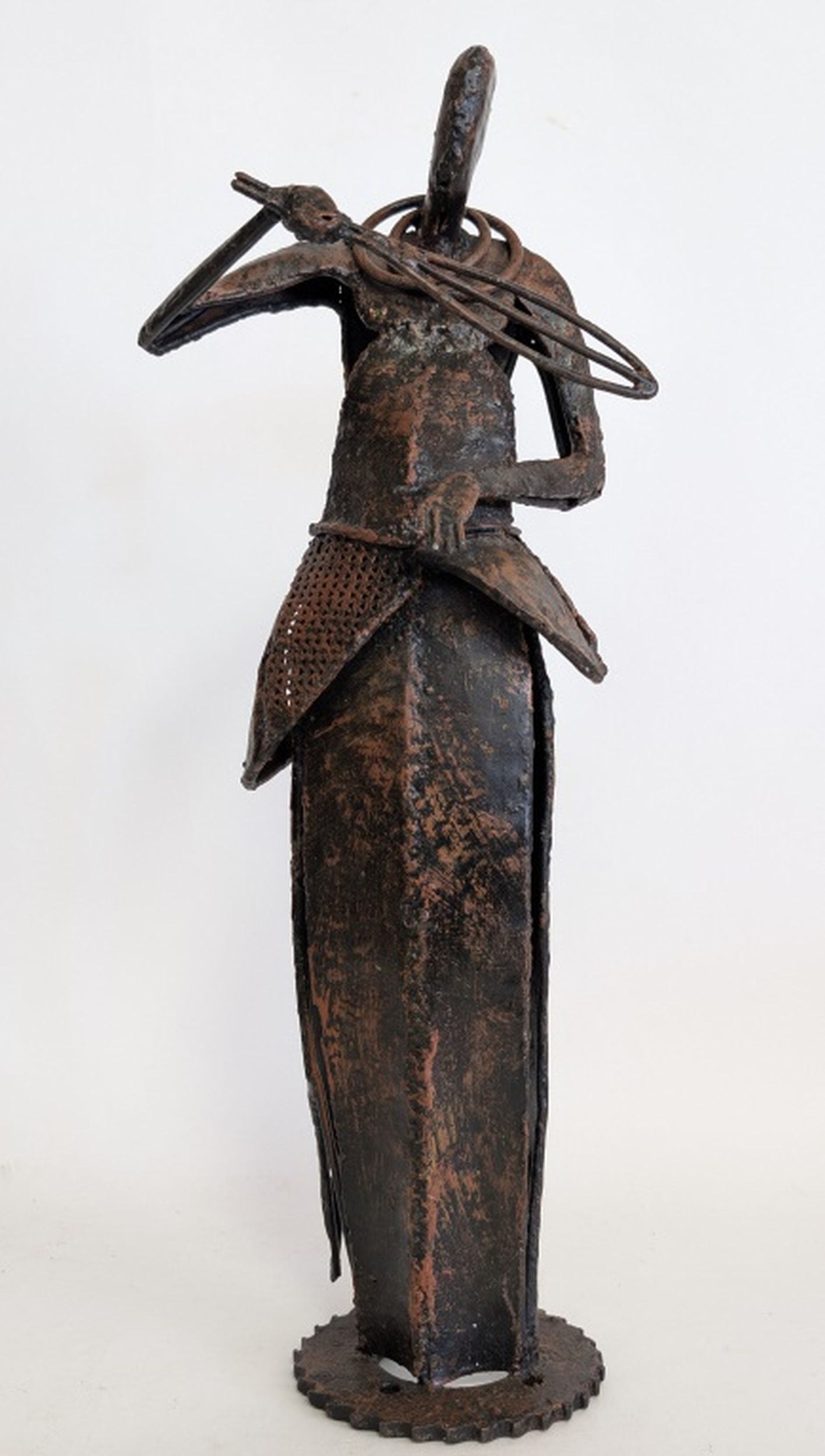 African King Recycled Metal Sculpture 20"H (1 of 7)
