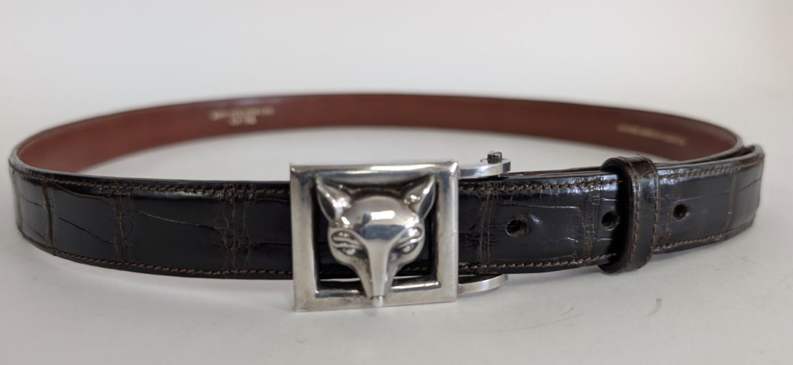Kieselstein-Cord Sterling Buckle, Alligator Belt (1 of 14)