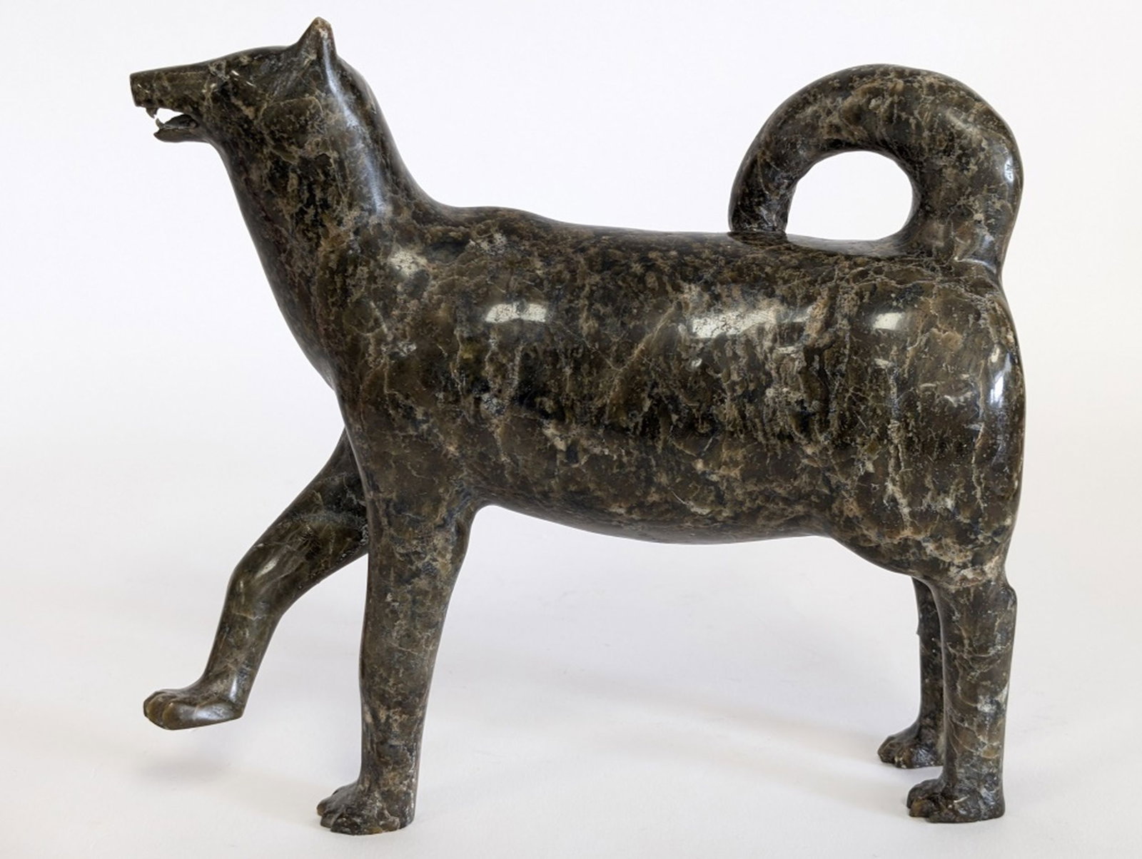 Paulassie Pootoogook Stone Fox Sculpture 8"H (1 of 15)