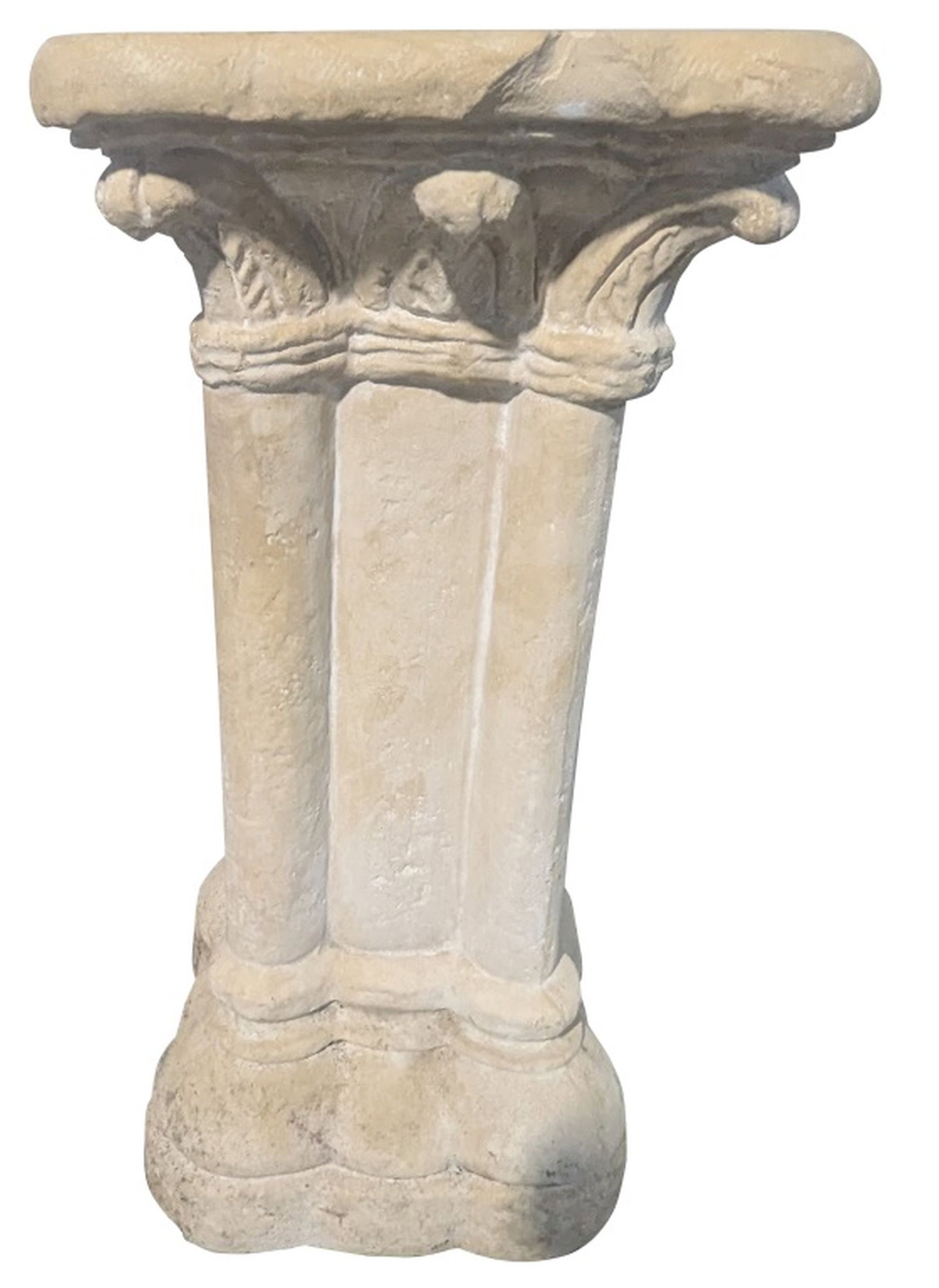 Vintage Ceramic Composite-Form Pedestal 29"H (1 of 3)