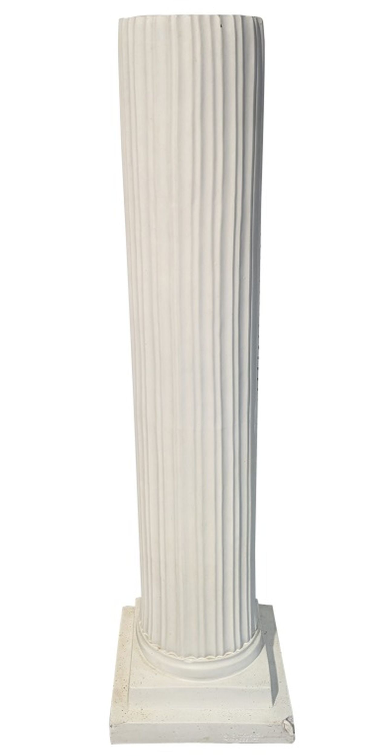 Large Vintage Ceramic Fluted Column Pedestal 50"H (1 of 5)