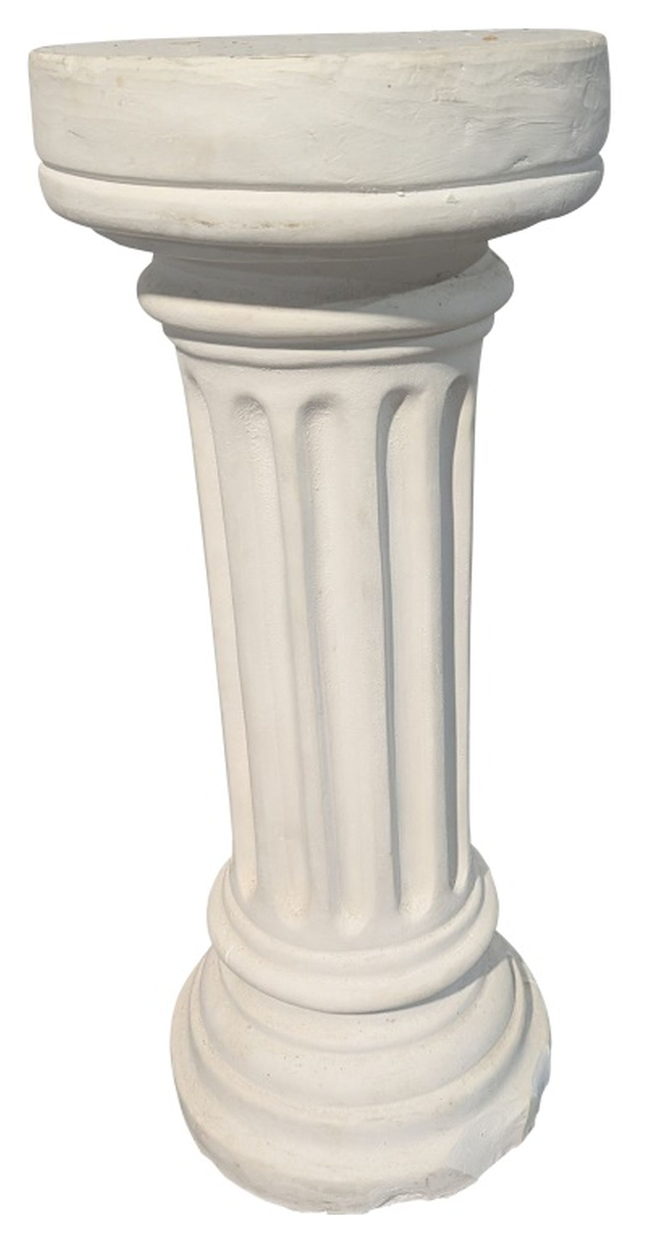 Vintage Ceramic Fluted Column Pedestal 28"H (1 of 4)
