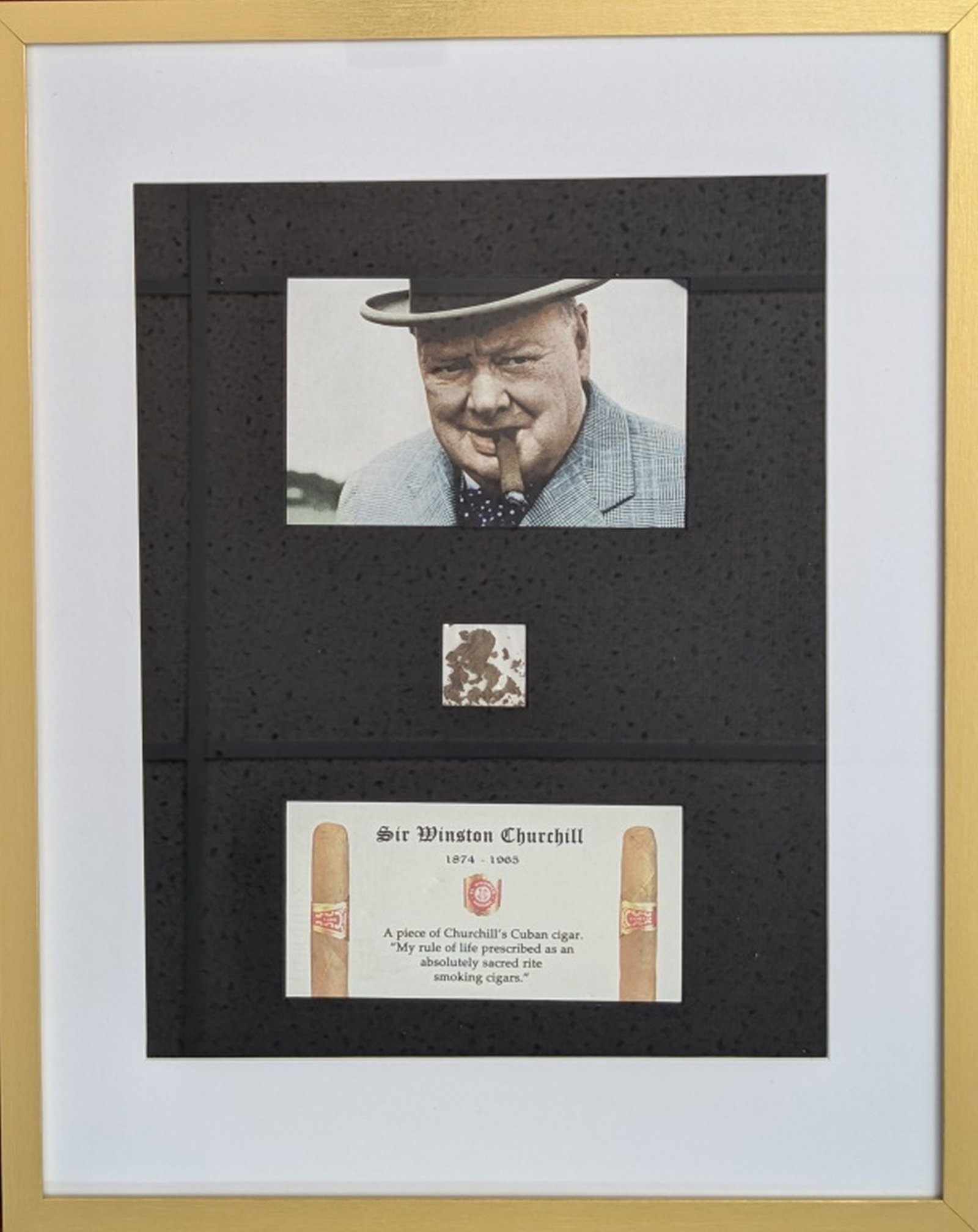 Piece of Winston Churchill's Cigar & Photo. COA (1 of 10)