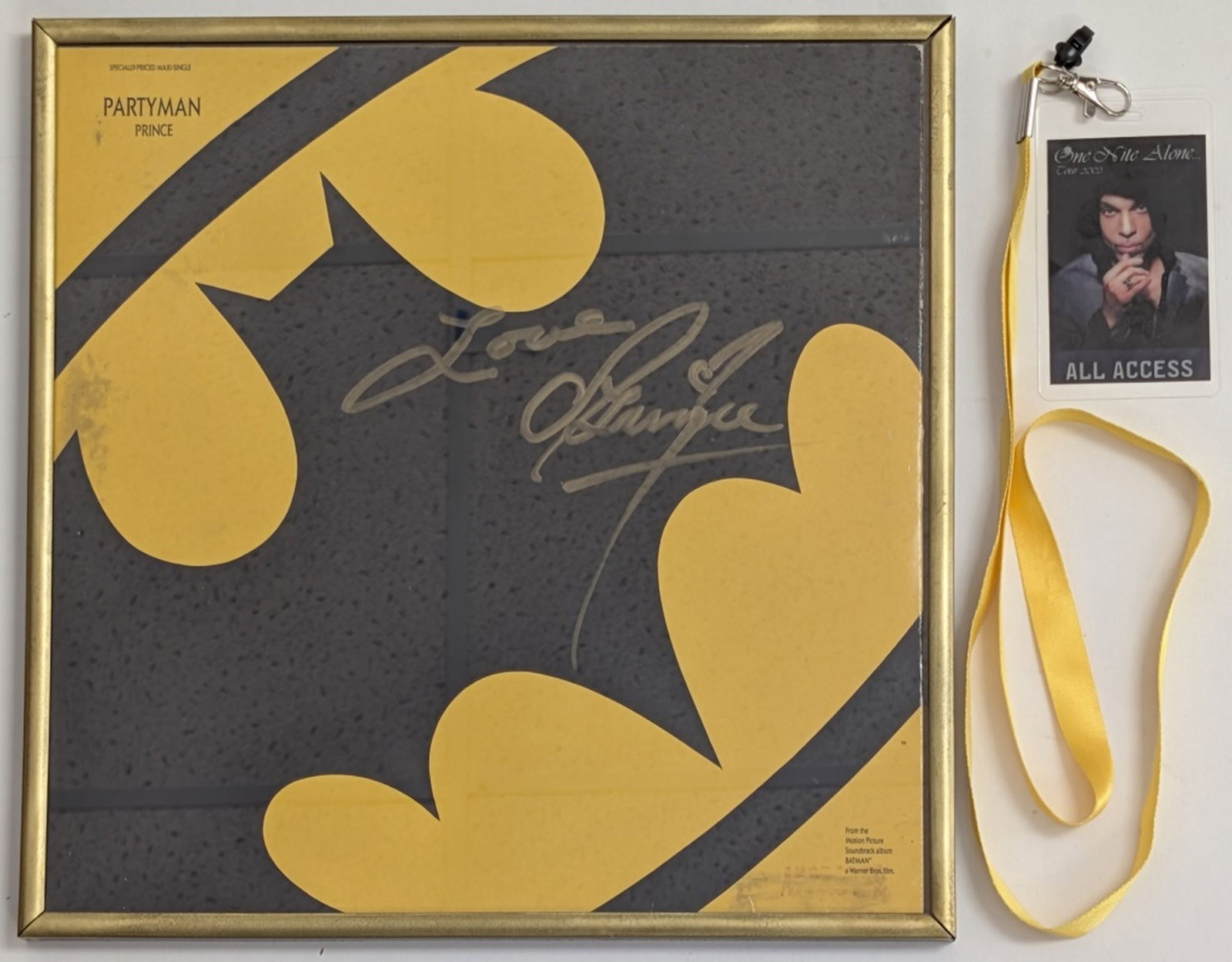 Prince, Partyman (Batman Soundtrack) Signed Album (1 of 20)