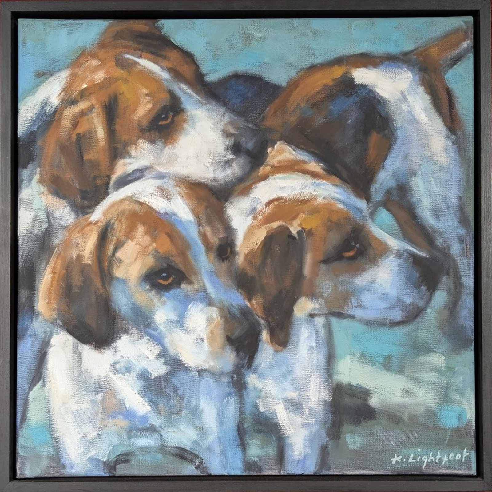 Katherine Lightfoot "Hounds in Repose" (1 of 6)