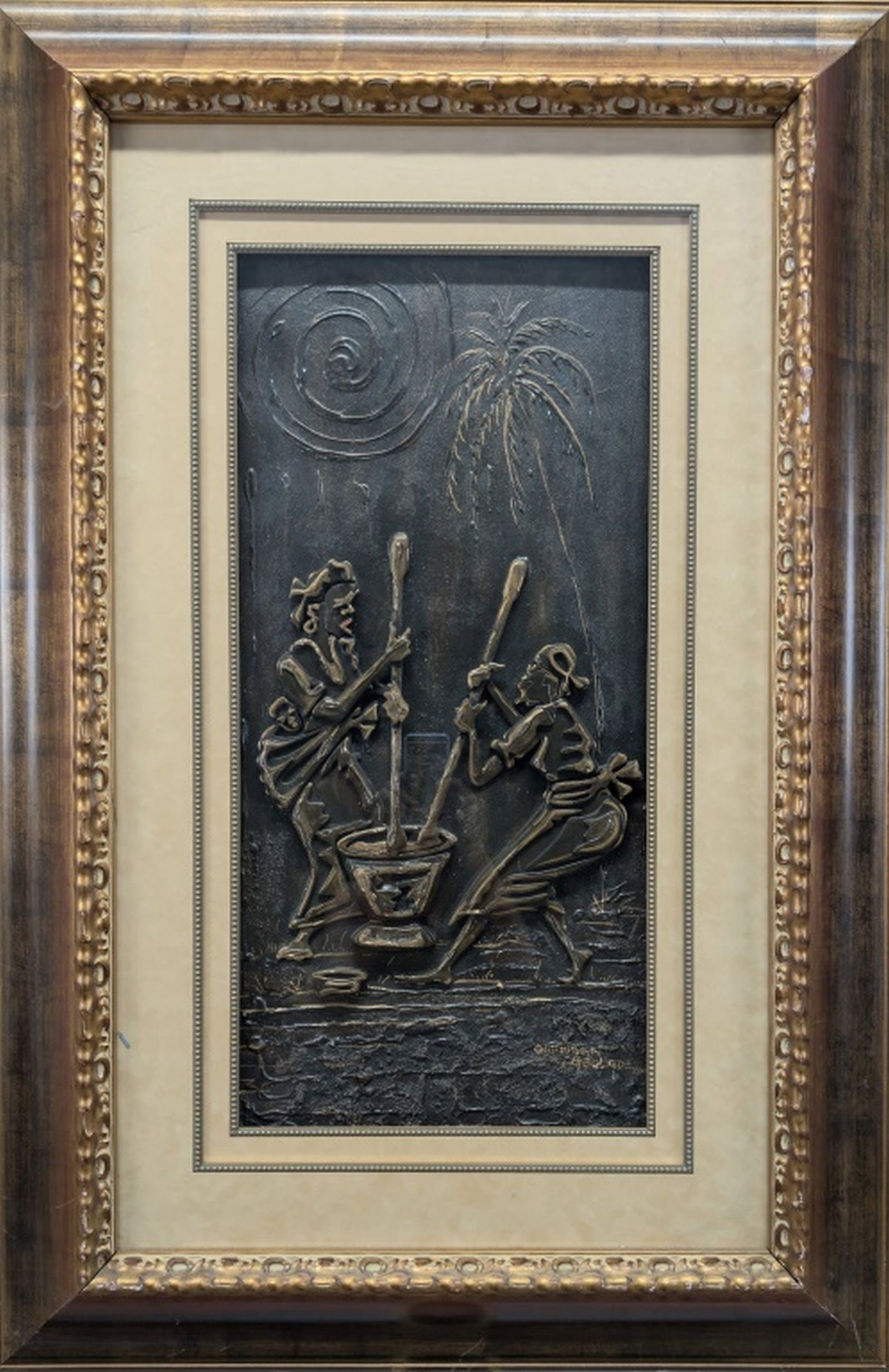 Omidiran Gbloade, Nigerian Artist, Original Relief (1 of 7)