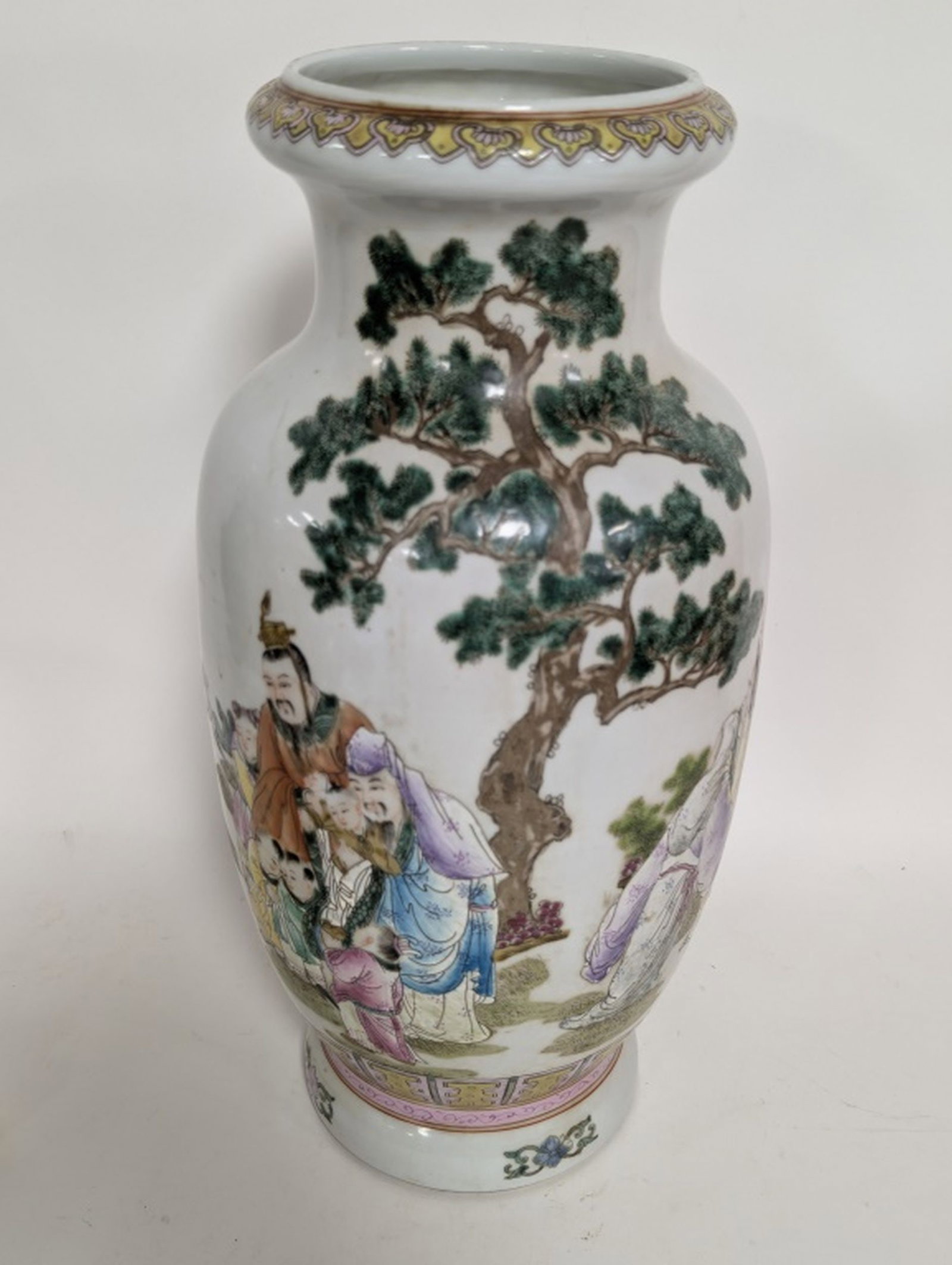 Antique Chinese Famille Rose Vase 16.5"H (1 of 7)