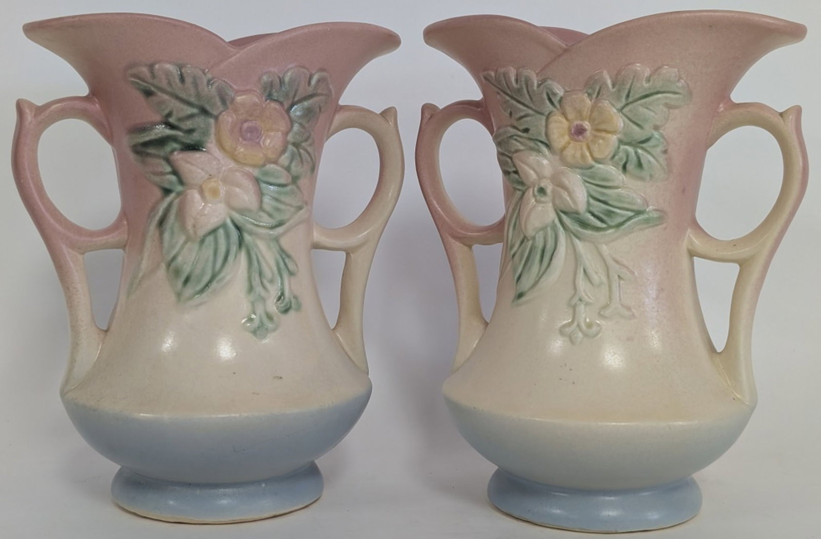 Pair of Hull Wild Flower Double Handle Vases (1 of 7)