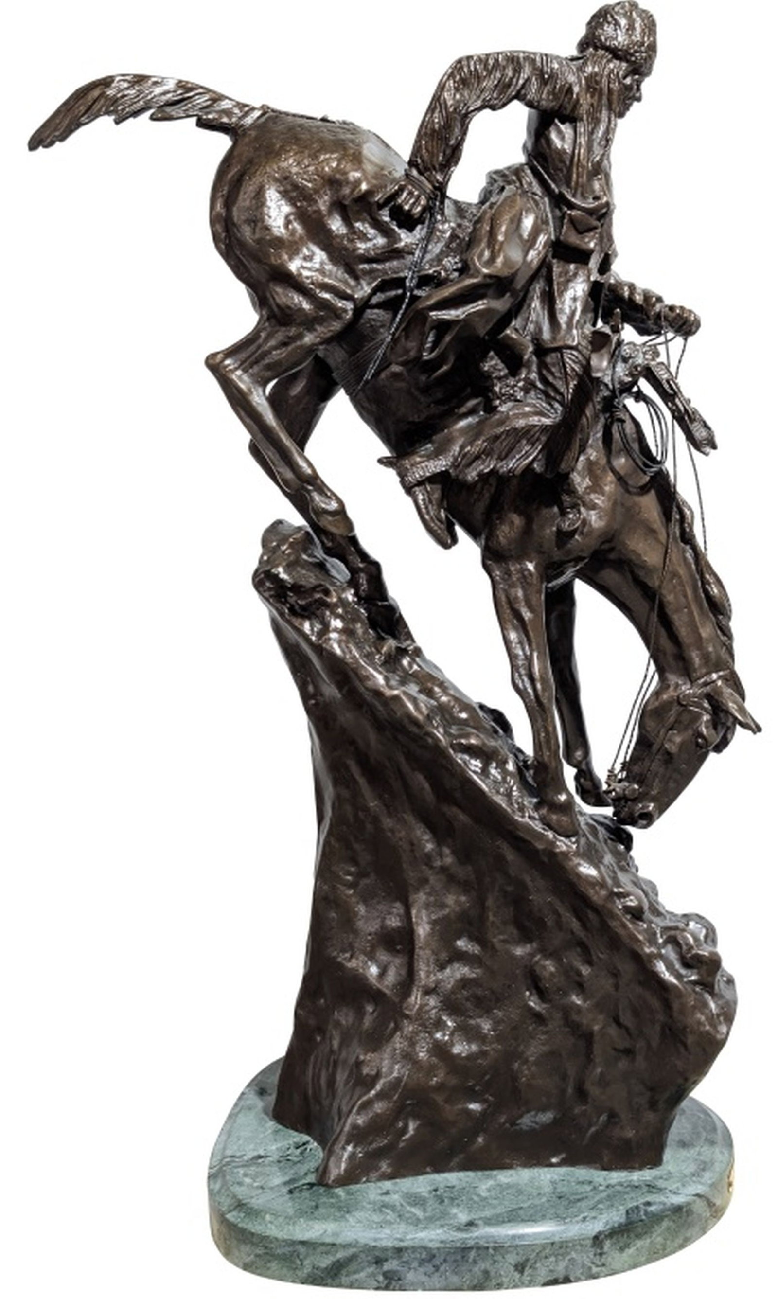 After Remington "The Mountain Man Bronze", 26"H (1 of 9)