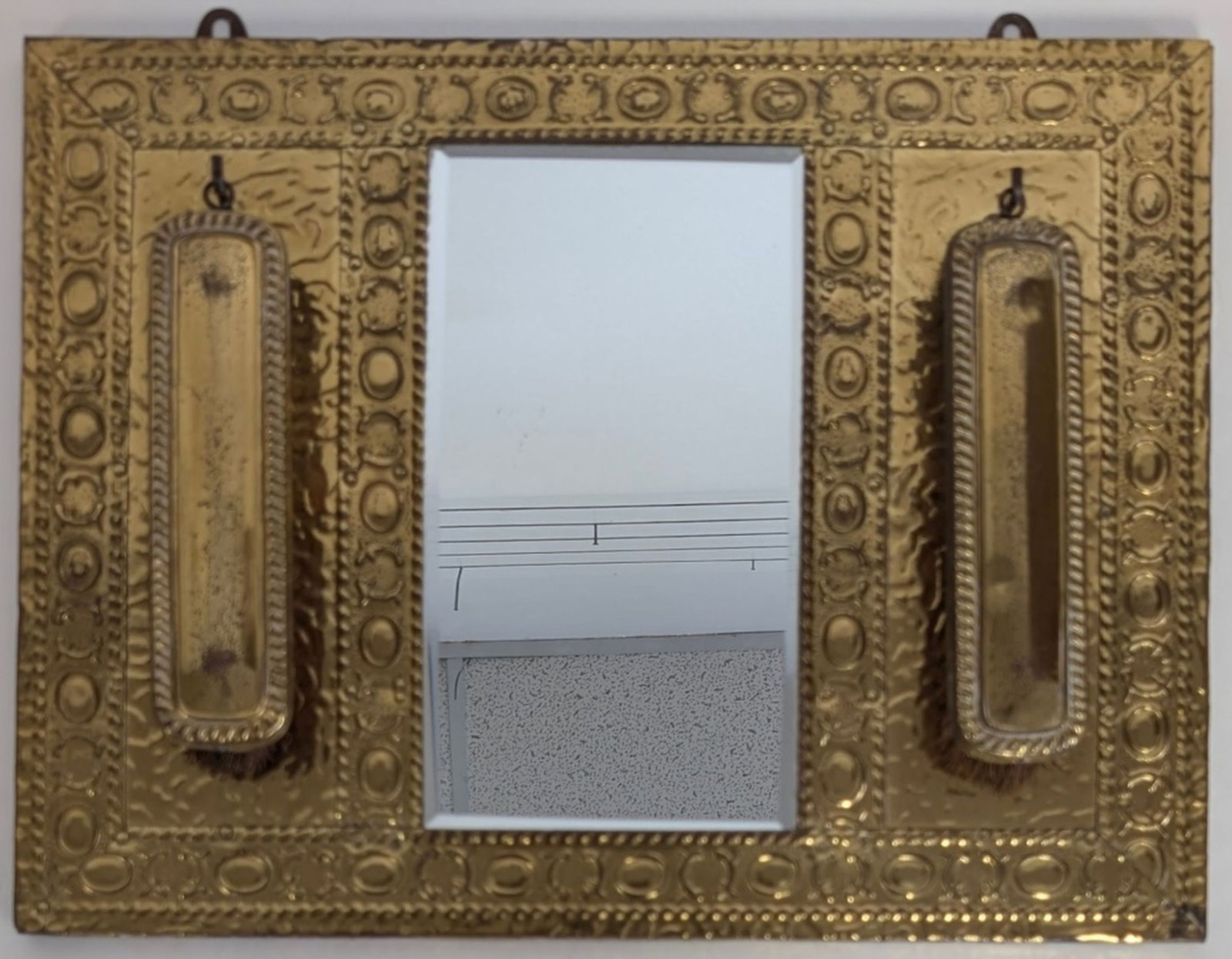 Rare Antique Vestibule "Last Look Mirror" (1 of 14)