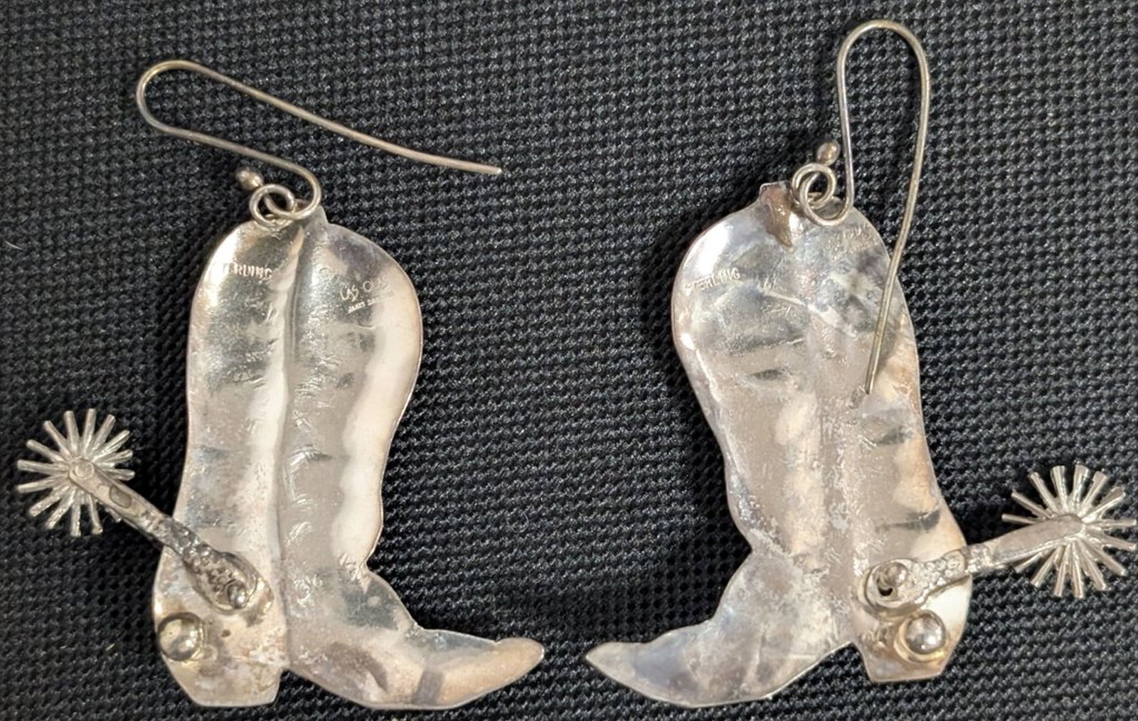 Janet Drescher Sterling Cowboy Boot Earrings (1 of 8)