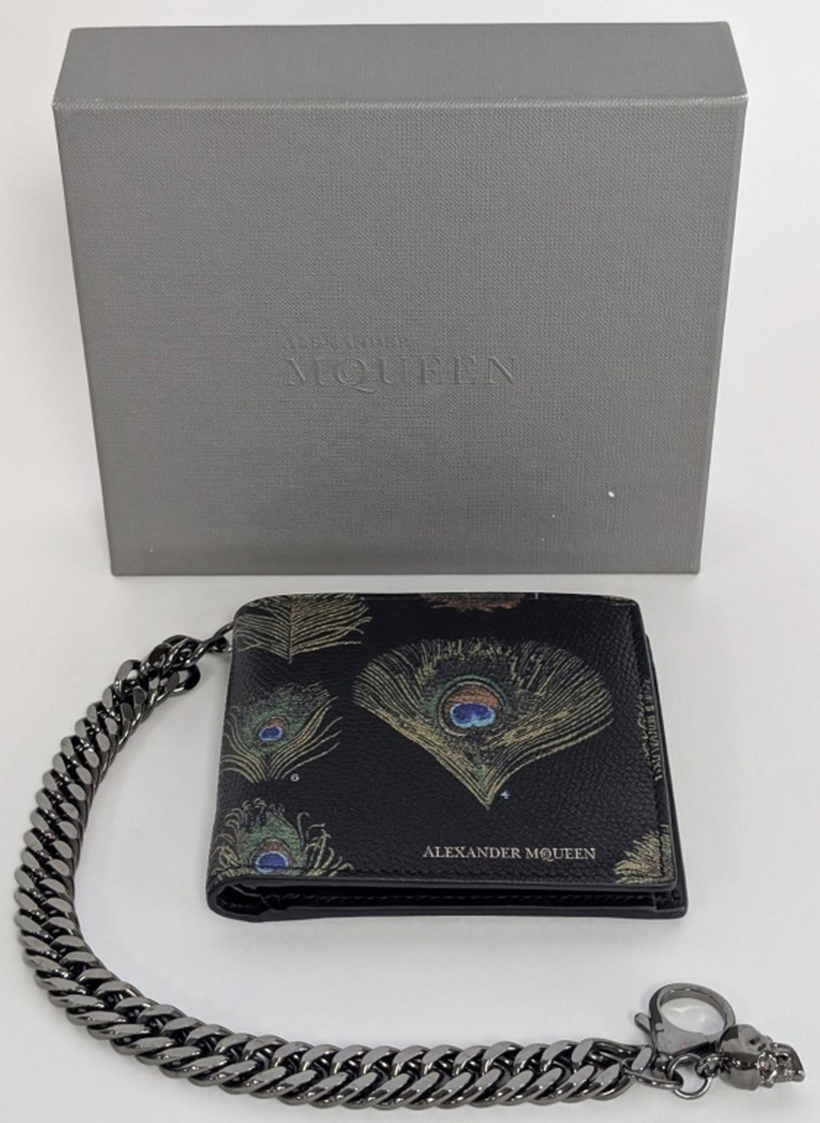 Alexander McQueen Peacock Wallet , Skull Chain (1 of 15)