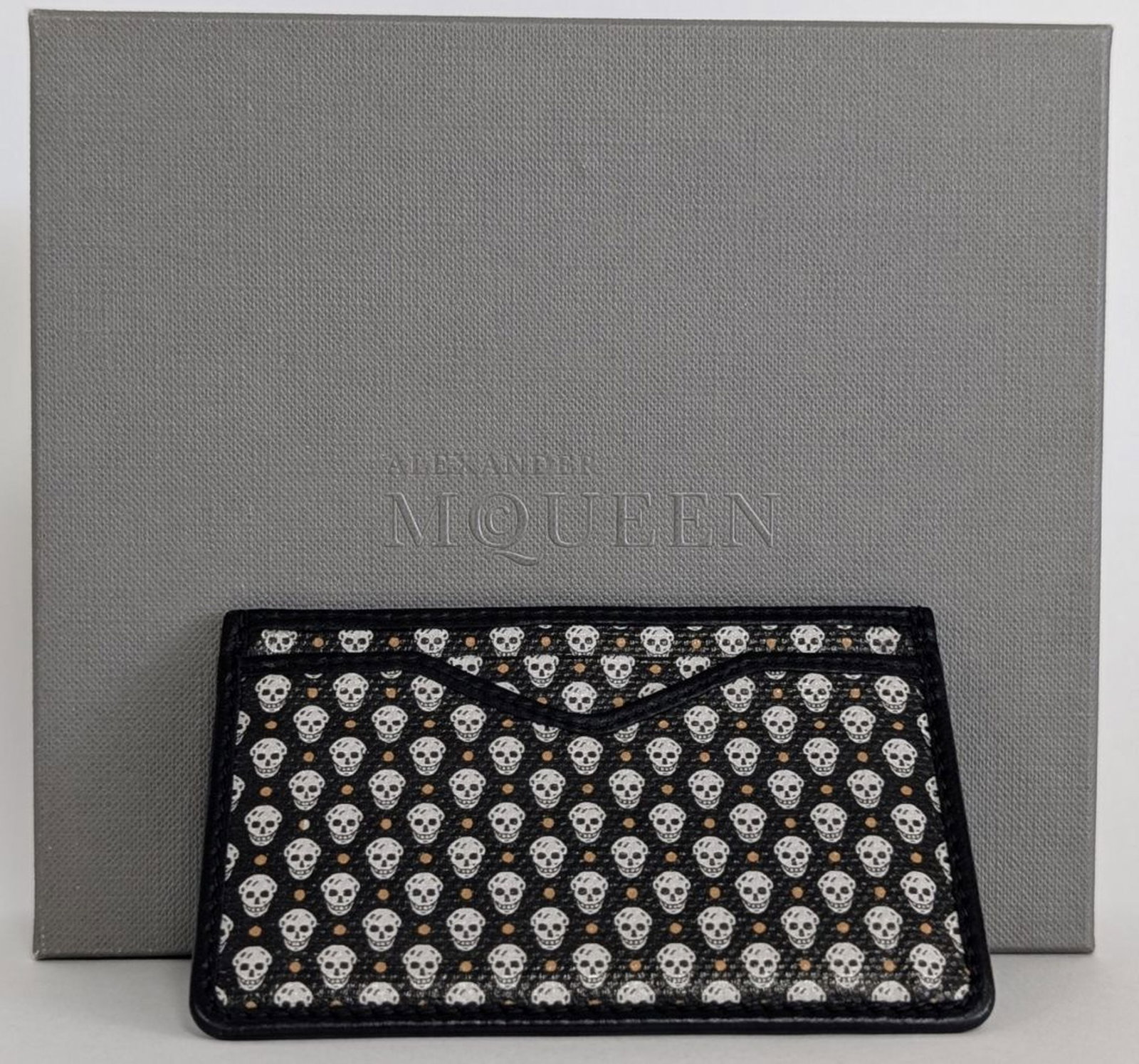 Alexander McQueen Skull Print Leather Card Holder (1 of 10)