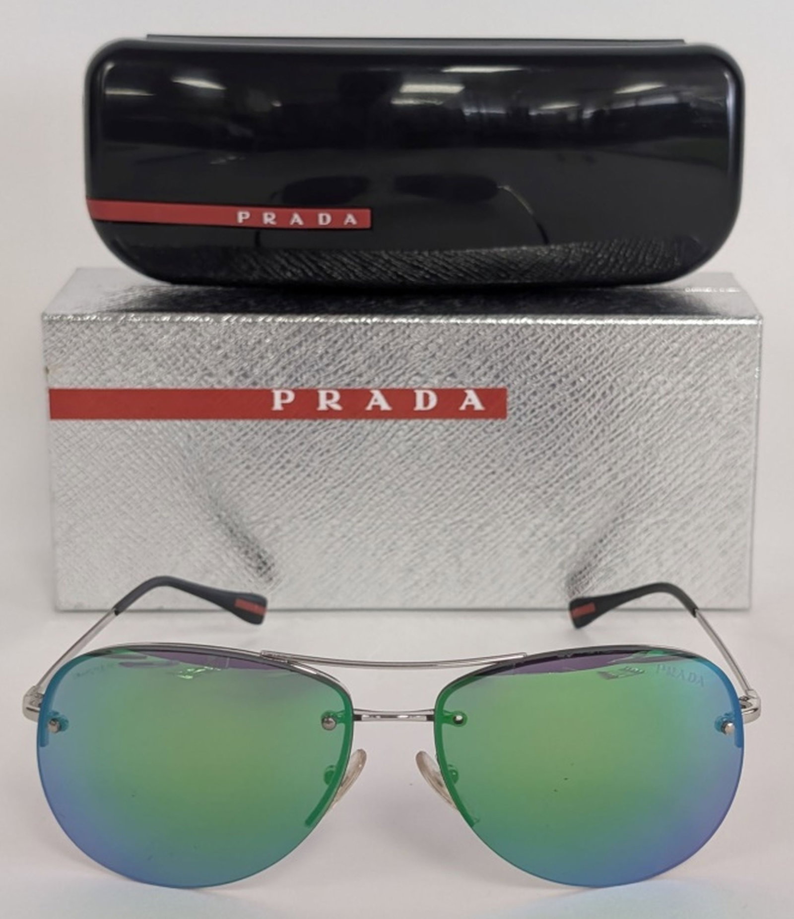 Prada Linea Rossa SPS 50R Aviator Sunglasses (1 of 15)