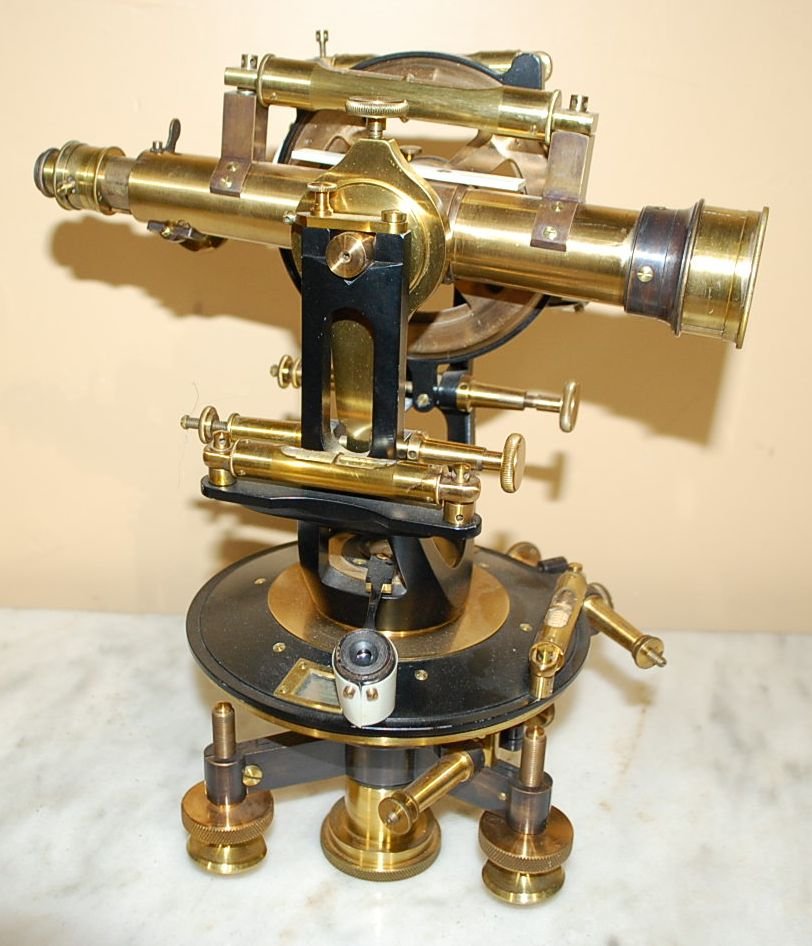 BRASS SEXTANT: FROM THE WEST WESLEY ESTATE, MULTIPLE POSITIONS AND LEVELS, 11"W, 7"D, 12"TALL