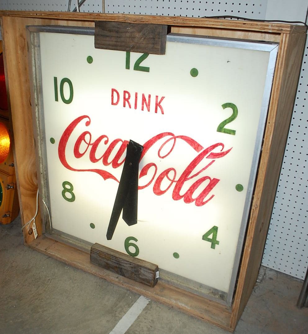 LARGE COKE CLOCK (1 of 1)