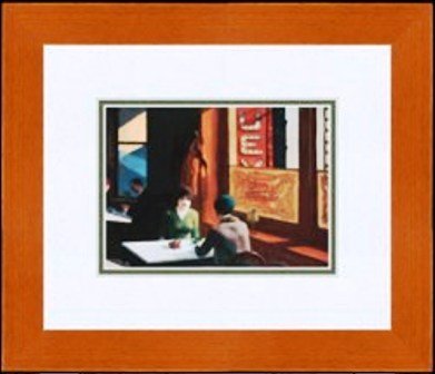 "Chop Suey" Edward Hopper: Signed Lithograph by Edward Hopper. Framed Size 13 x 11, Image Size: 7 x 5" (D132-248)