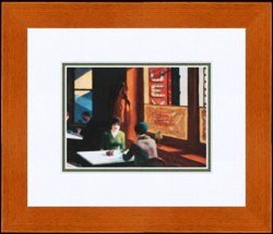 "Chop Suey" Edward Hopper: Lithograph by Edward Hopper. Framed Size 13 x 11, Image Size: 7 x 5" (D132-248)