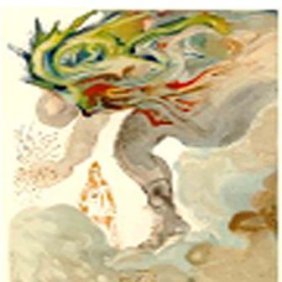 "The Prophecy of Vanni Fucci" Salvador Dali: This is an authentic woodblock print in color by Salvador Dali from the Divine Comedy series, 1964 Authenticated on verso, by Frank Hunter, of the Salvador Dali Archives, Ltd. Signed in the plate.