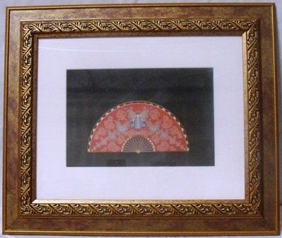 "Madame Butterfly" Erte: Signed Lithograph Erte. Framed 19 x22" Image 9 x12"