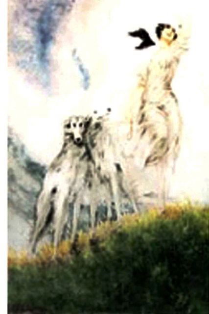 ICART "JOY OF LIFE" ORIGINAL ETCHING 1929 RARE: ICART "JOY OF LIFE" ORIGINAL ETCHING WITH HAND WATERCOLOR-SIGNED IN PENCIL- VERY RARE-EXCELLENT-AUTHENICATED WITH COA-FRAMED