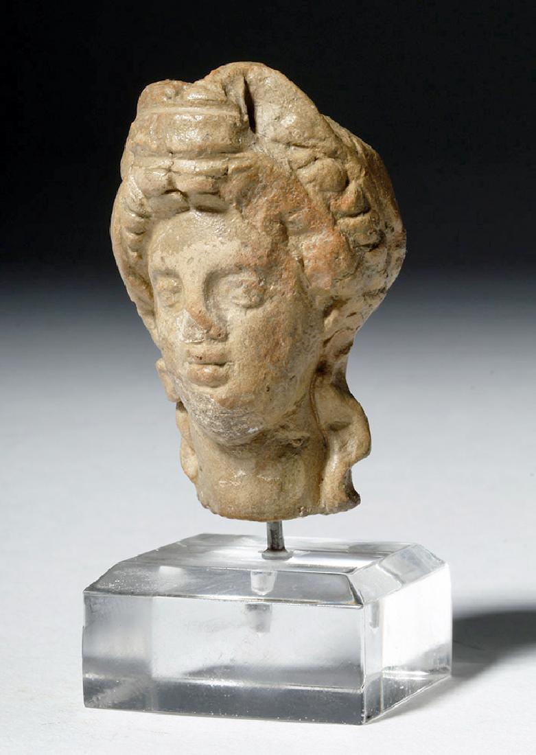 Ancient Greek Terracotta Head of a Goddess (1 of 9)