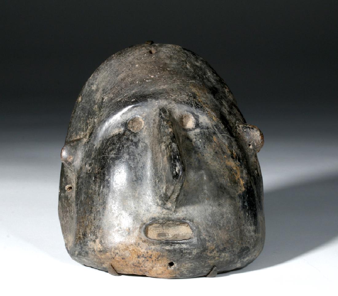 Colima Blackware Mummy Mask Vessel (1 of 4)