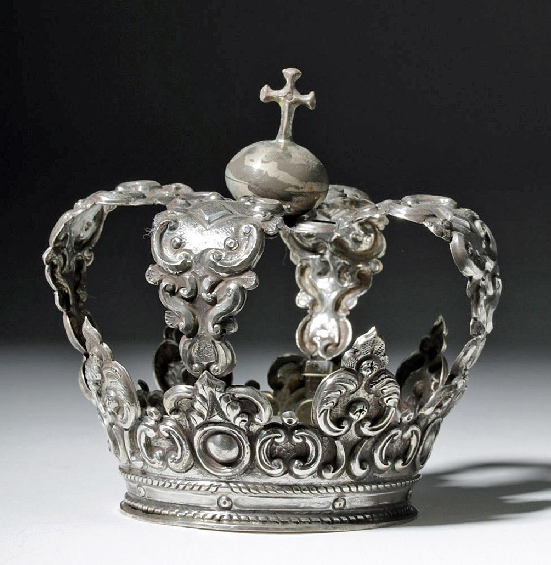Spanish Colonial / Bolivian Silver Crown - 92.8 grams (1 of 8)
